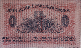 Československá státovka 1 koruna 1919