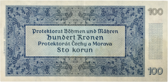 Státovka 100 Kč 1940 – neperforovaná, série 31 A, II. vydání