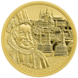 Zlatá mince 100 € - Svatováclavská koruna - Rudolf II. 2011 Proof