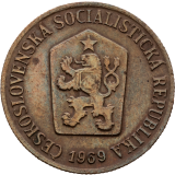 Vzácný 50 haléř 1969 - bez teček