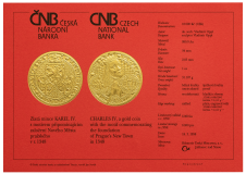 Zlatá mince 10.000 Kč Nové Město Pražské 1998 - 1999 certifikát