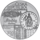 Pamětní stříbrná mince 200 Kč - Založení české spořitelny Böhmische Sparkasse 2025 běžná kvalita