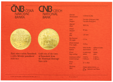 Zlatá mince 5000 Kč 2025 Město Štramberk certifikát