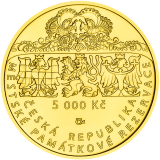 Zlatá mince 5000 Kč 2025 Město Štramberk běžná kvalita