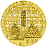 Zlatá mince 5000 Kč 2025 Město Tábor proof