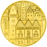 Zlatá mince 5000 Kč 2025 Město Tábor standard