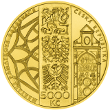 Pamětní zlatá mince 5000 Kč 2024 Město Olomouc standard