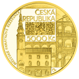 Zlatá mince 5000 Kč 2024 Město Moravská Třebová proof