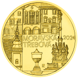 Zlatá mince 5000 Kč 2024 Město Moravská Třebová běžná kvalita
