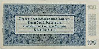 Státovka 100 Kč 1940 – neperforovaná, série 28 B, I. vydání