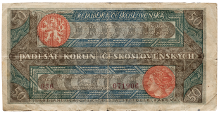 Státovka 50 korun 1922 – Rozsévač