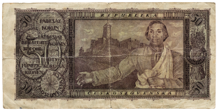 Státovka 50 korun 1922 – Rozsévač