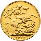 Zlatá mince Gold Sovereign 1910 - Edward VII.
