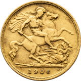 Zlatá mince Half Sovereign 1906 - Edward VII.