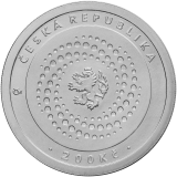 Stříbrná mince 200 Kč Zasedání MMF a Skupiny světové banky v Praze 2000