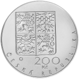 200 Kč - 650. výr. zal. praž. arcibiskupství, zákl. kám. katedrály sv. Víta 1994