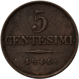 5 Centesimi 1846 M