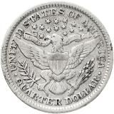 Barber Quarter Dollar 1892