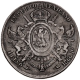 1 Peso - Maximiliano I. 1866