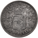 5 Pesetas - Alfonso XIII. 1892