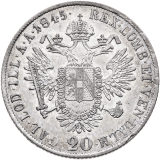 20 Krejcar 1845 C - Ferdinand V.