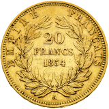 20 Frank 1854 Napoléon III. A