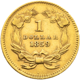 1 Dollar 1859 - Large Indian Head -