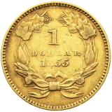 1 Dollar 1855 - Small Indian Head -