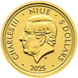 Zlatá investiční mince Český lev 1/25 Oz 2025