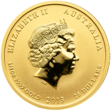 Zlatá investiční mince Rok Hada 1/4 Oz 2013