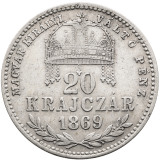 20 krejcar 1869 GY.F